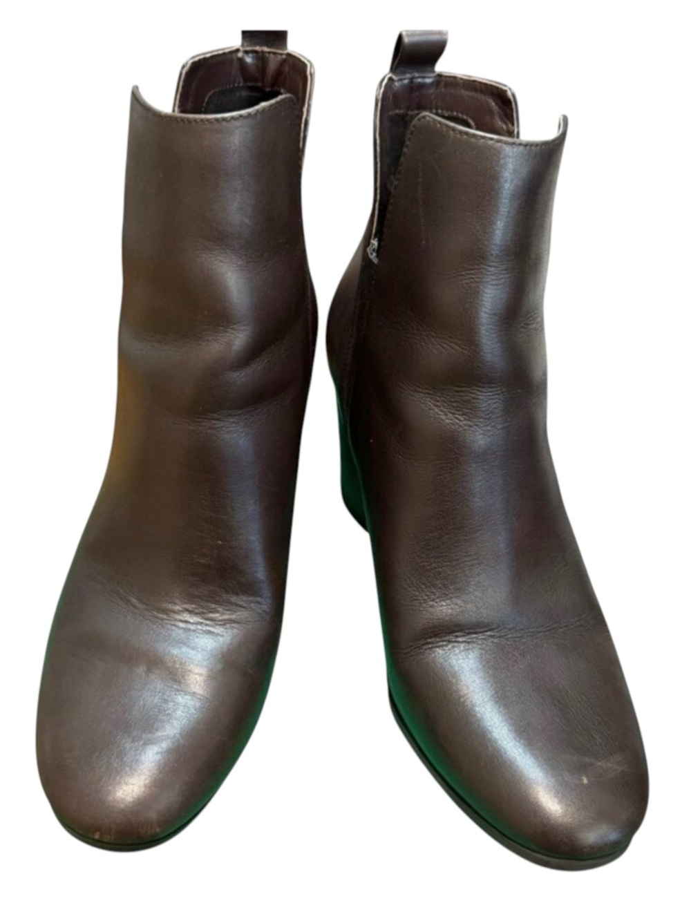Cole Haan Brown women's Leather Bootie. 3" block heel. Size 7.5 (pre-own…